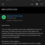 bmw lottery department united states of america